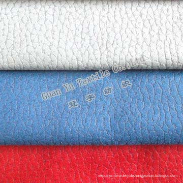 Polyester geprägte Faux Wildleder Sofa Leder Stoff
